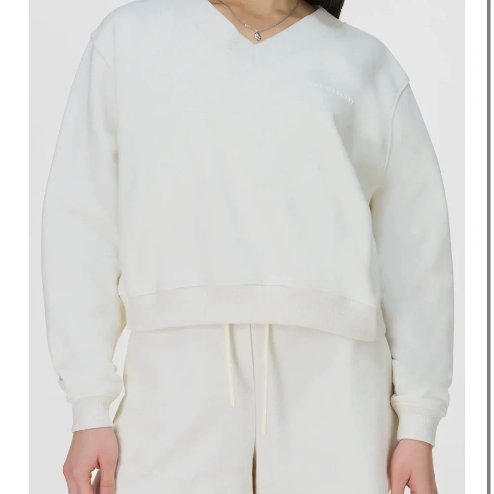 Sweaty Betty Revive Crop Organic Cotton Blend Sweatshirt size xl/xxl